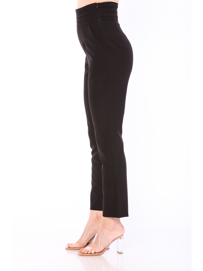 MARMURI PLEATED HIGH-WAIST CIGARETTE PANTS