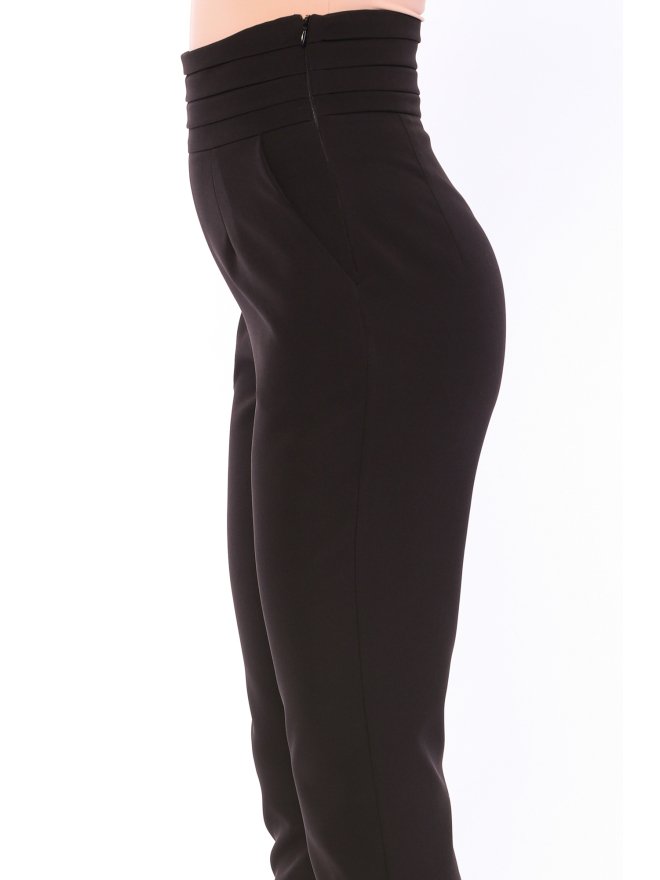MARMURI PLEATED HIGH-WAIST CIGARETTE PANTS