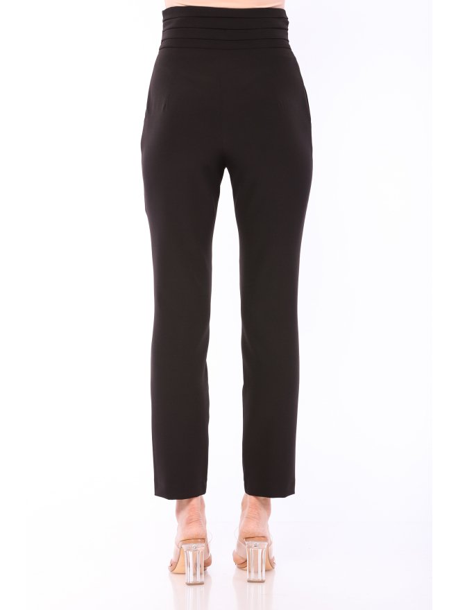 MARMURI PLEATED HIGH-WAIST CIGARETTE PANTS