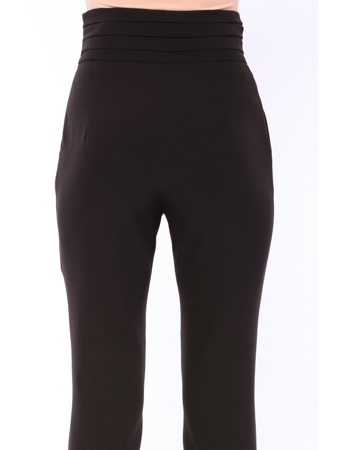 MARMURI PLEATED HIGH-WAIST CIGARETTE PANTS