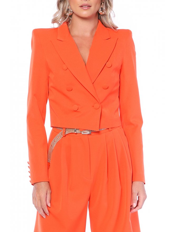 POESSE SUMMER EXQUISITE CROPPED BLAZER