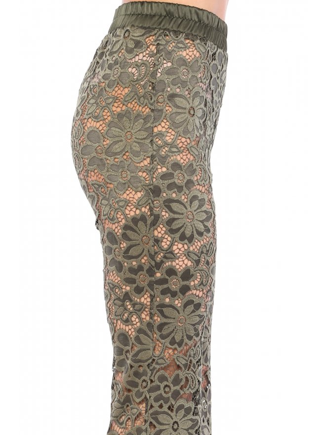 TGH PROVOCATIVE LACE FLARED PANTS