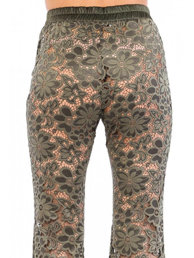 TGH PROVOCATIVE LACE FLARED PANTS
