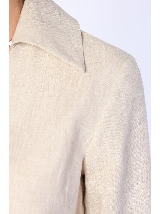 CARLA PURO LINO CARGO ASYMMETRIC BUTTONS JUMPSUIT
