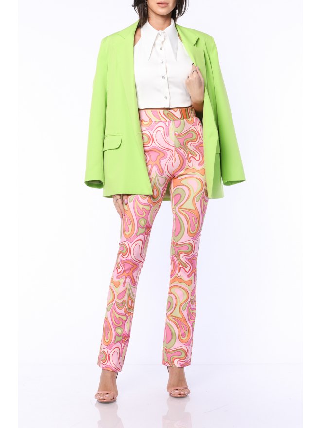 TGH 70S PRINT FLARED PANTS