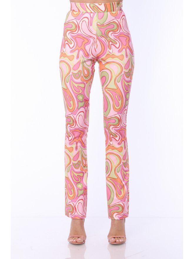 TGH 70S PRINT FLARED PANTS