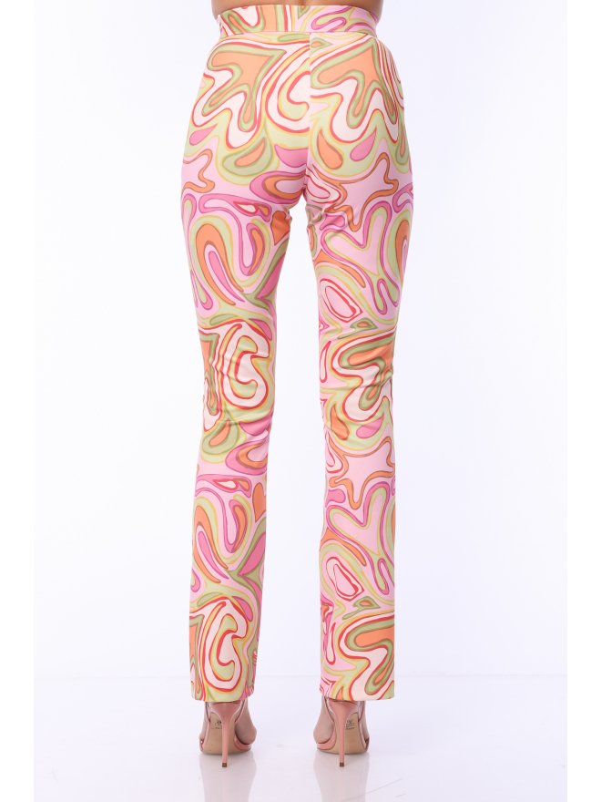 TGH 70S PRINT FLARED PANTS