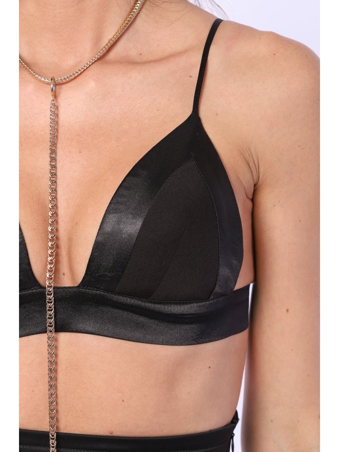 TGH SATIN FINISHES EXQUISITE BRA-TOP