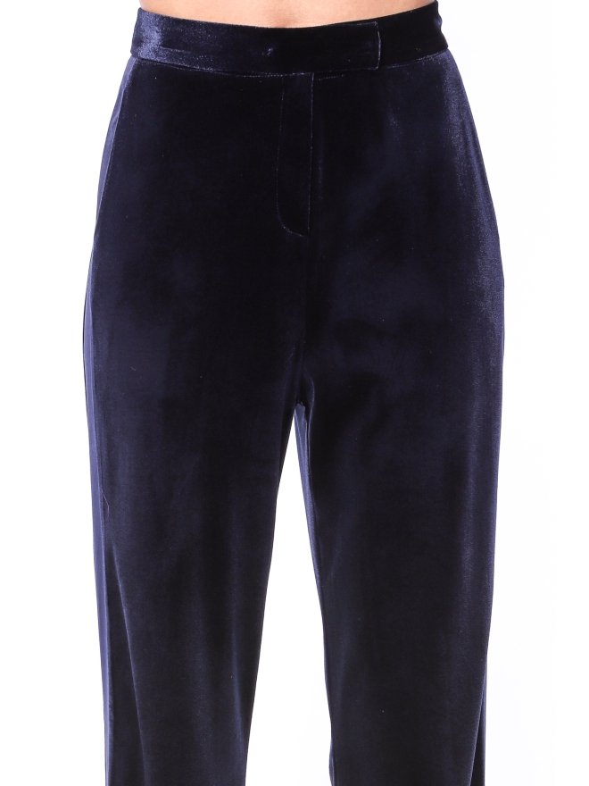 TGH PANTALONI DREPTI CU VISPUSCA DIN SATIN VELVET MISTERY