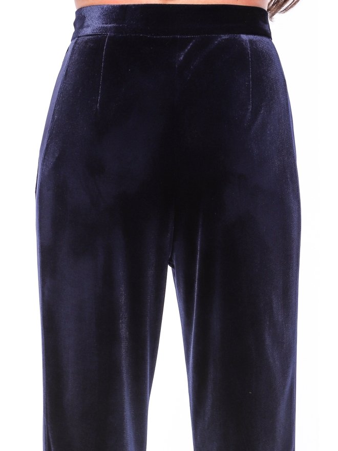 TGH PANTALONI DREPTI CU VISPUSCA DIN SATIN VELVET MISTERY