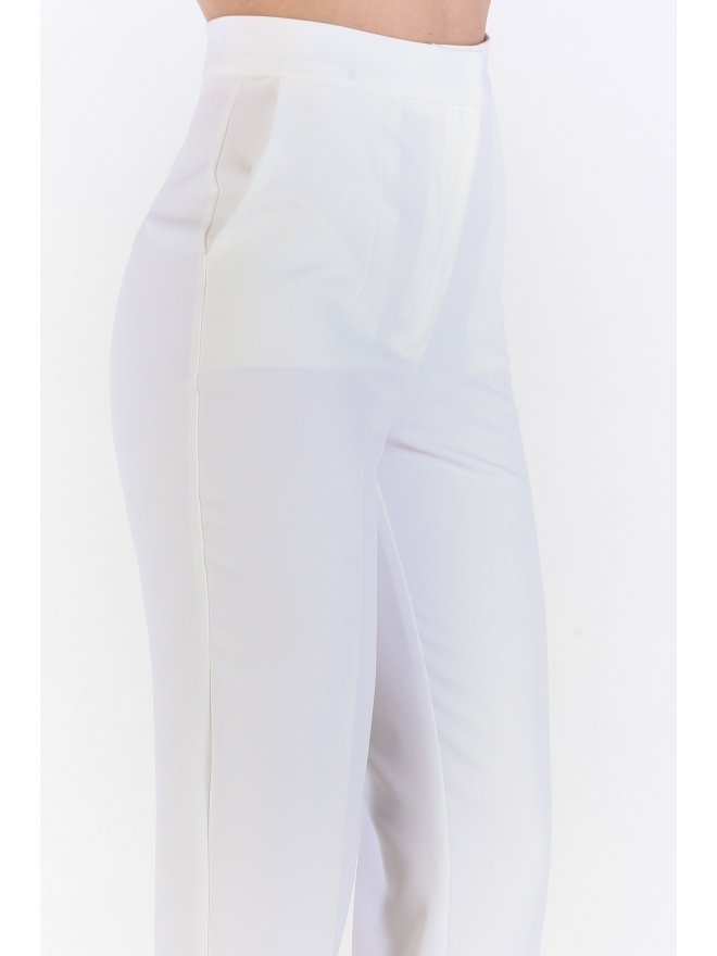 ISABEL HIGH-WAIST CIAGERETTE STYLE TAILORED PANTS