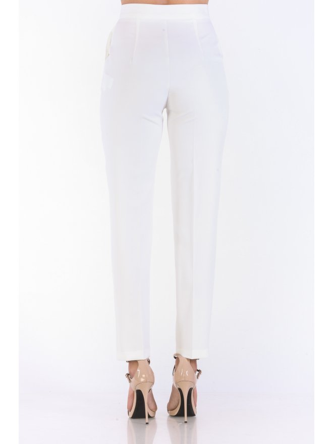 ISABEL HIGH-WAIST CIAGERETTE STYLE TAILORED PANTS