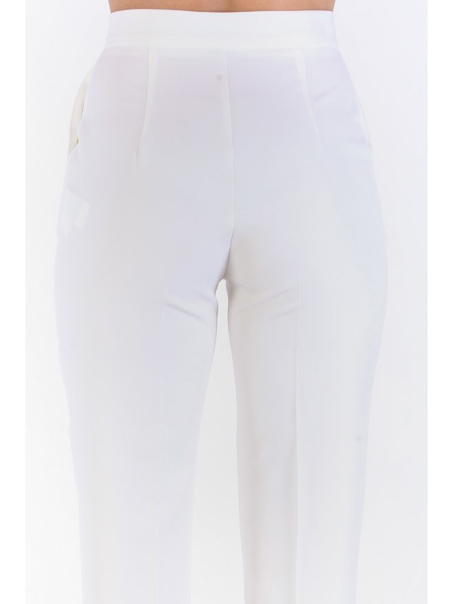 ISABEL HIGH-WAIST CIAGERETTE STYLE TAILORED PANTS