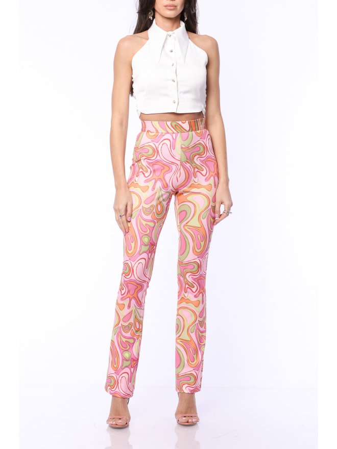 TGH CROP TOP FARA MANECI CU GULER ASCUTIT