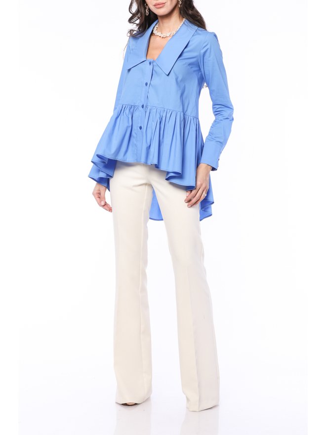 TGH CAMASA CU PEPLUM ASIMETRIC SI GULER SPECIAL