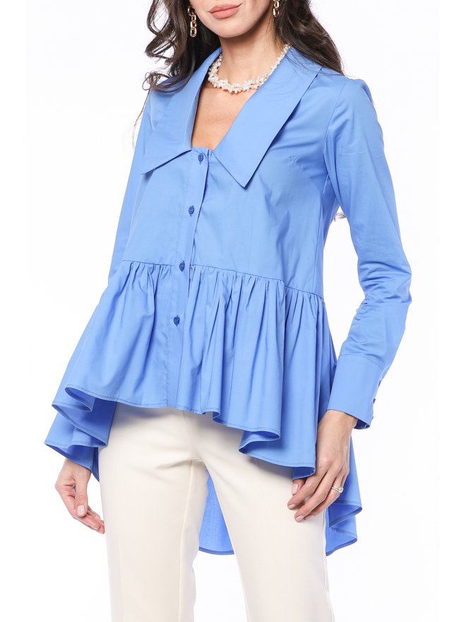 TGH CAMASA CU PEPLUM ASIMETRIC SI GULER SPECIAL