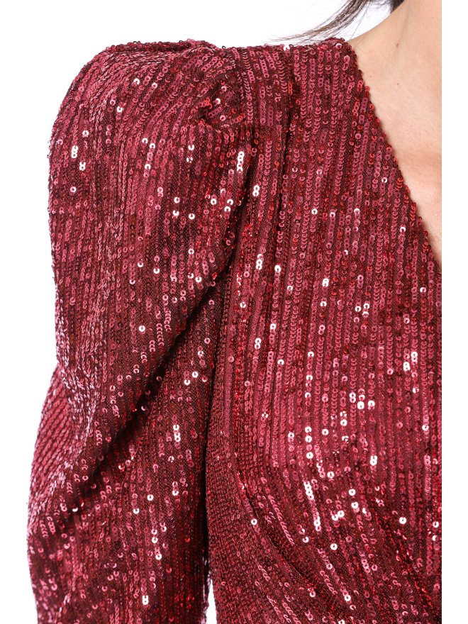 TGH ROCHIE MINI ASIMETRICA SHOWY DIN PAIETE CU O MANECA