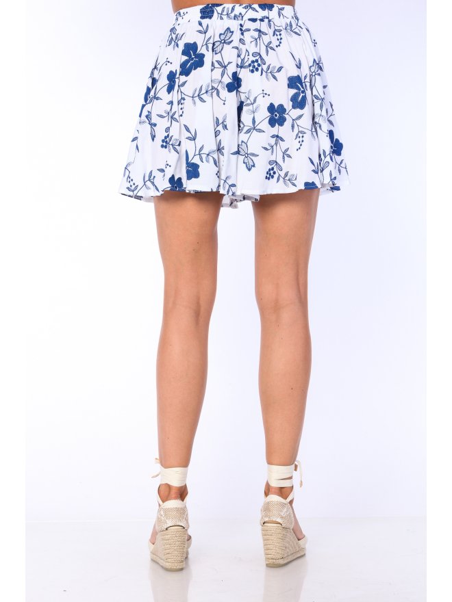 POESSE PANTALONI SCURTI GREECE CU PRINT FLORAL