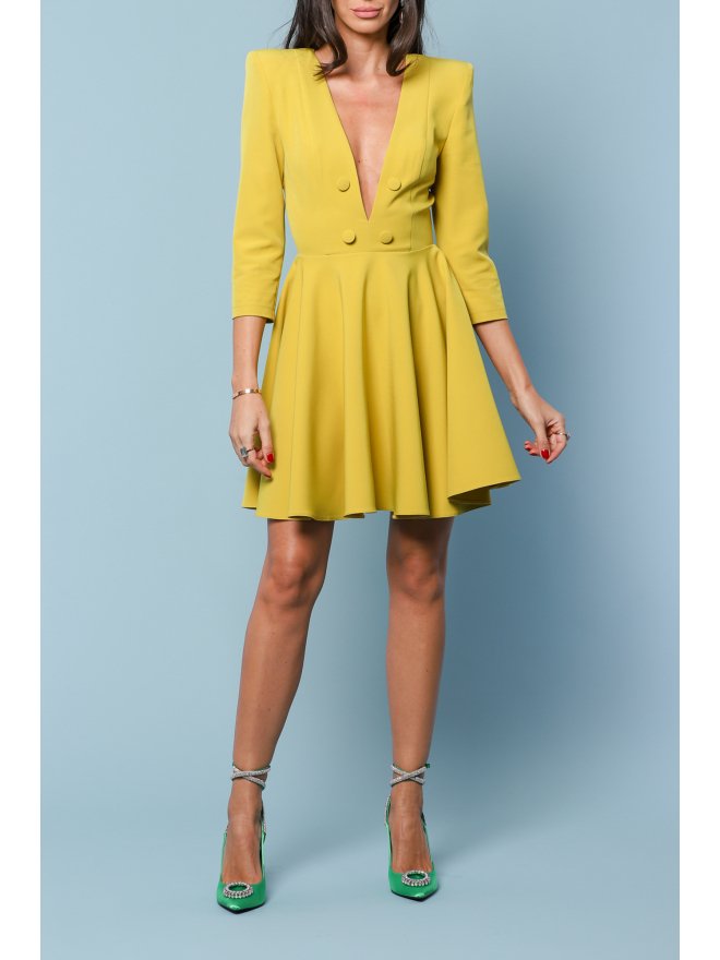 TGH ROCHIE MINI SOPHISTICATION CU DECOLTEU ADANC IN V SI PLIURI