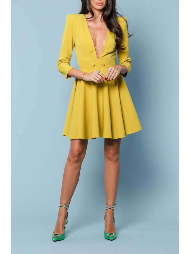 TGH ROCHIE MINI SOPHISTICATION CU DECOLTEU ADANC IN V SI PLIURI