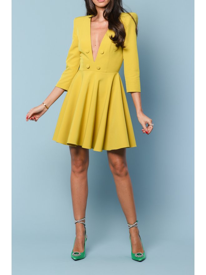 TGH ROCHIE MINI SOPHISTICATION CU DECOLTEU ADANC IN V SI PLIURI