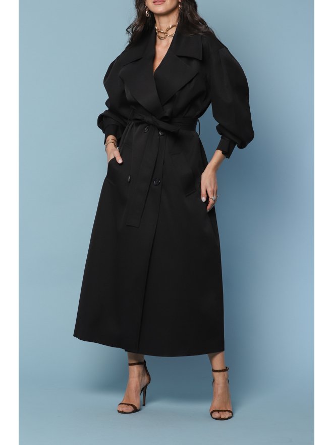 TGH CONTEMPORARY OVERSIZED MIDI TRENCH COAT