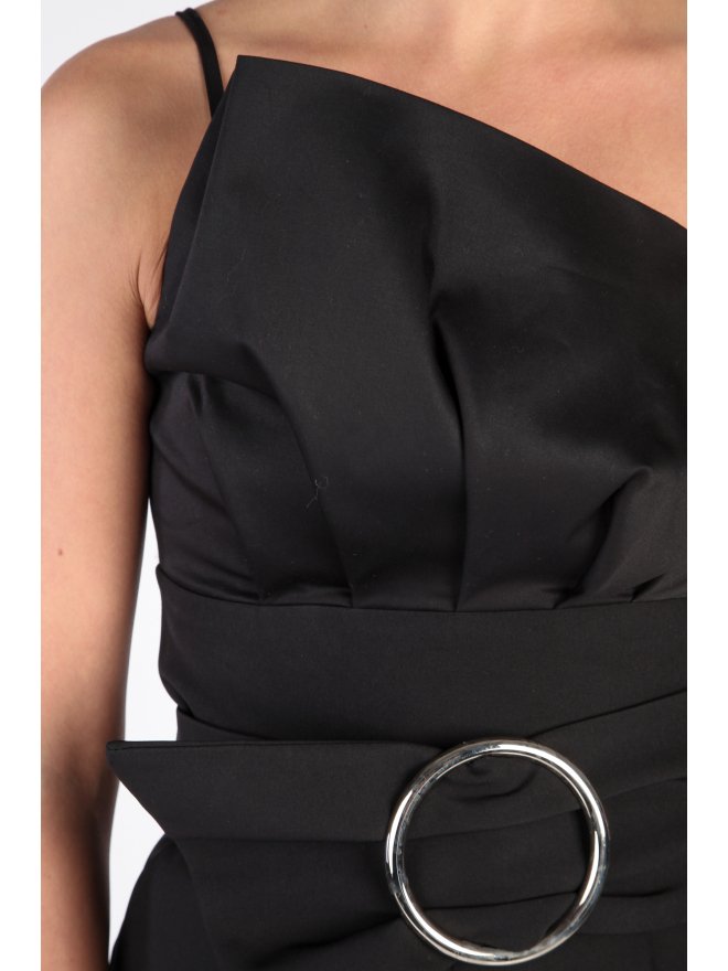TGH COLOR BLOCK WIDE BUCKLE JUMPSUIT