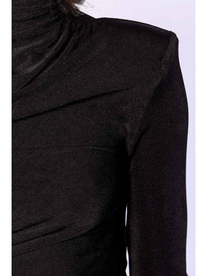 TGH GLAM ROCHIE MIDI DIN LYCRA CU SPATE DECUPAT