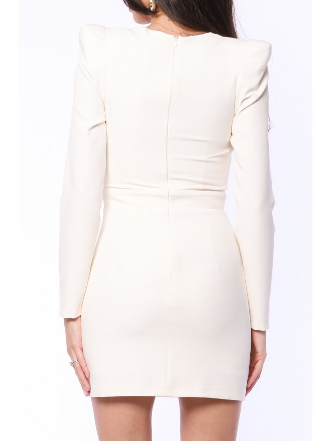 TGH CORSET STYLE HIGH SHOULDERS MINI DRESS