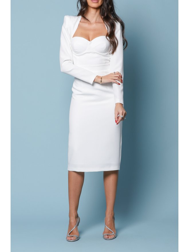 TGH SIMPLICITY CORSET TOP MIDI DRESS