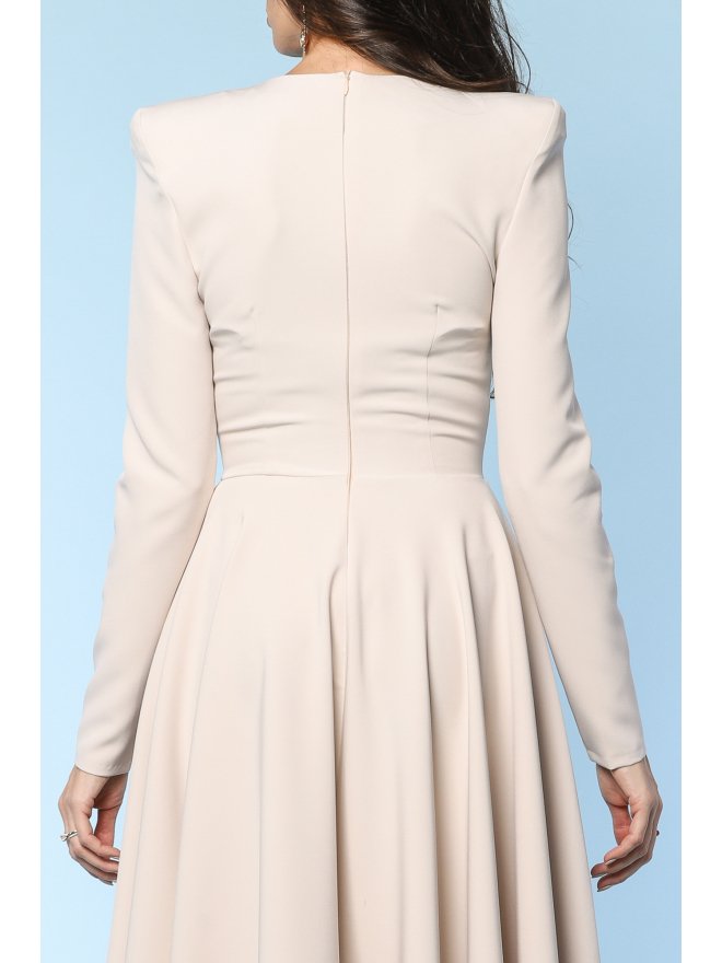 TGH MOVIE STAR A-LINE BUTTONS DETAILS MIDI DRESS