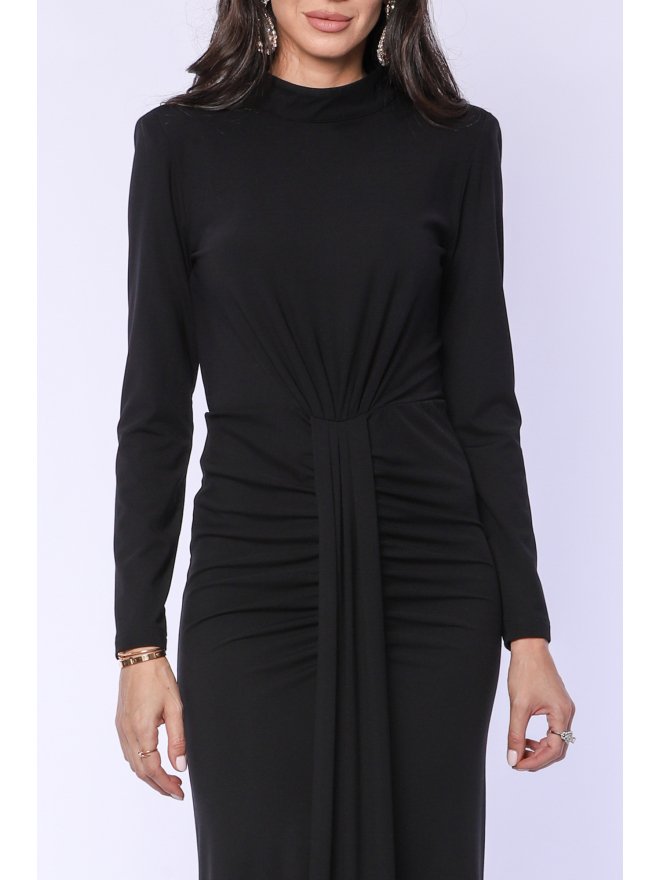 TGH ROCHIE MAXI CHARLOTTE CU MANECI LUNGI SI SPATE DECUPAT