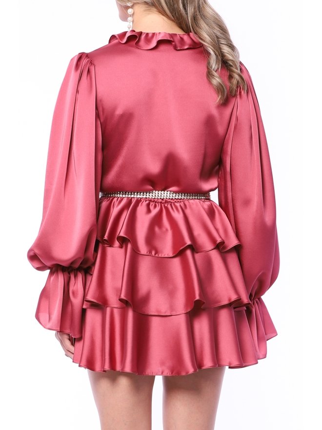 TGH ROCHIE MINI ROMANTICA ALL-OVER-RUFFLES