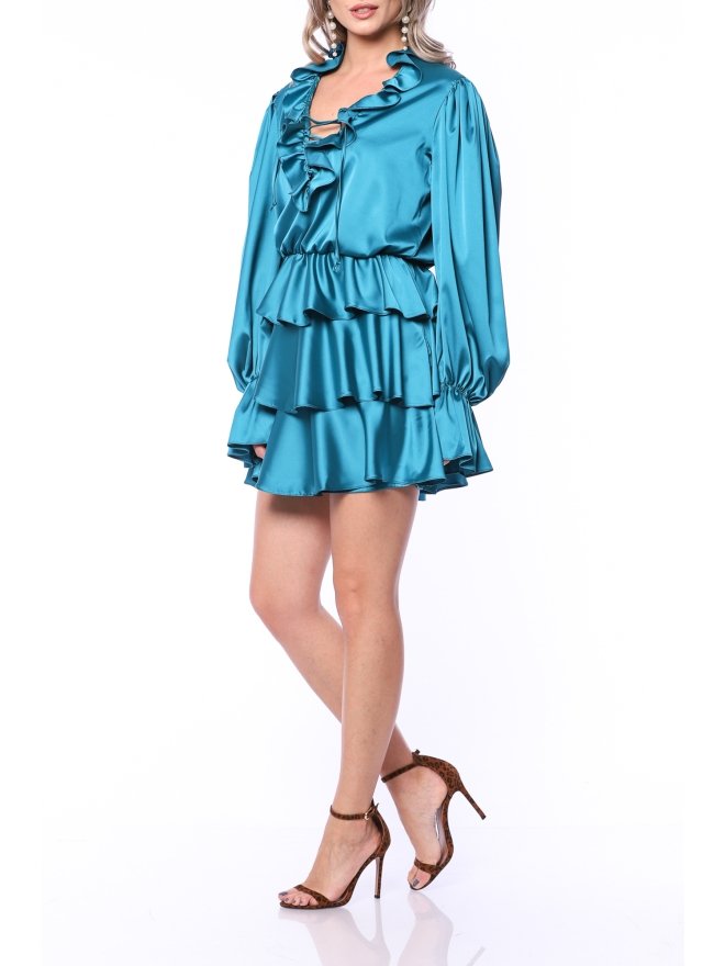 TGH ROCHIE MINI ROMANTICA ALL-OVER-RUFFLES