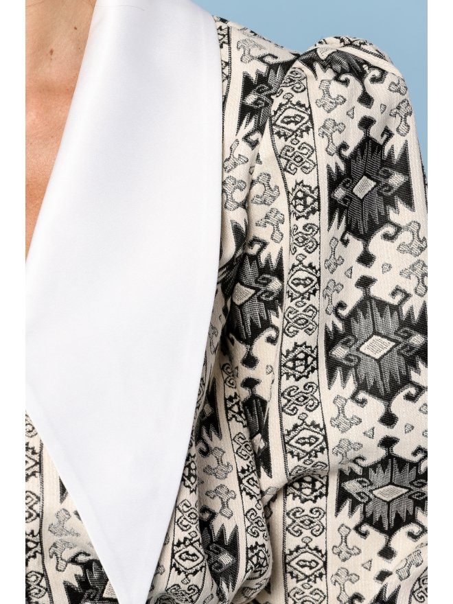 TGH ROCHIE MINI FRANCES CU GULER ASCUTIT SI PRINT BAROQUE