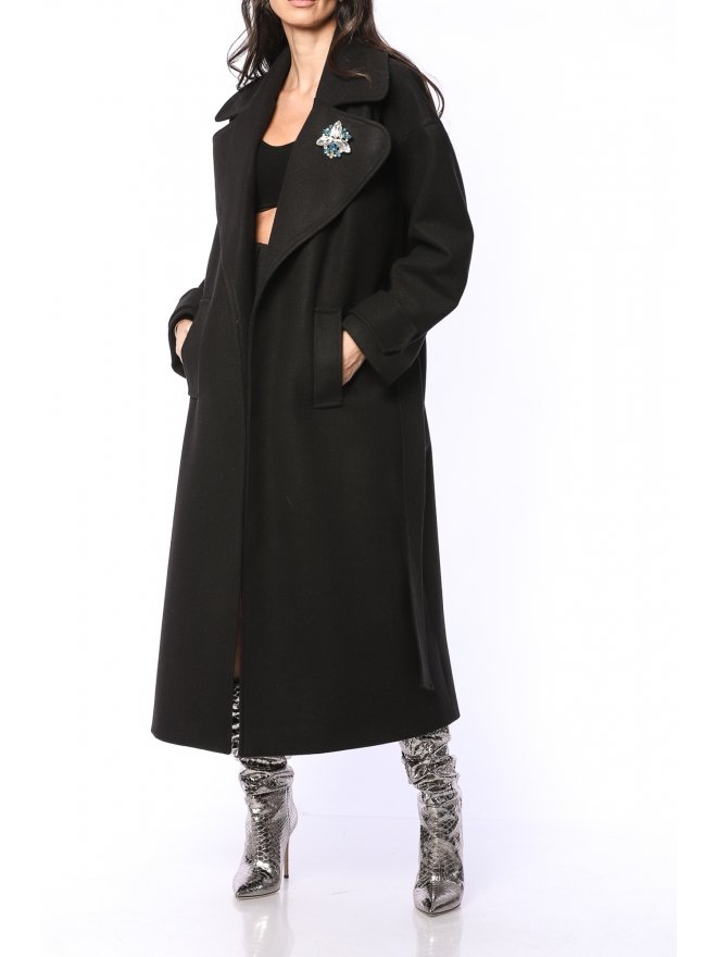 TGH FABULOUS WIDE LAPELS MIDI COAT