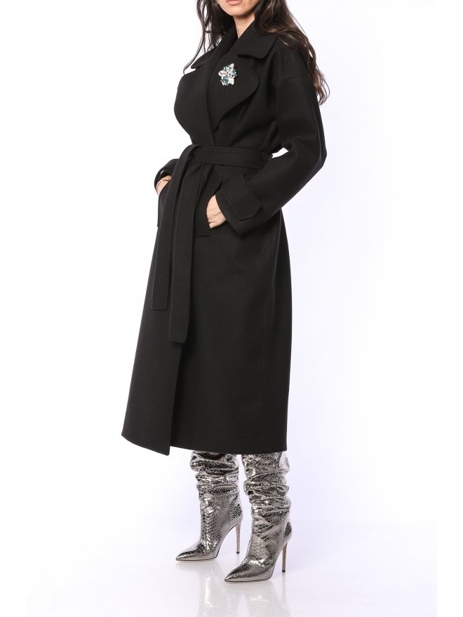 TGH FABULOUS WIDE LAPELS MIDI COAT