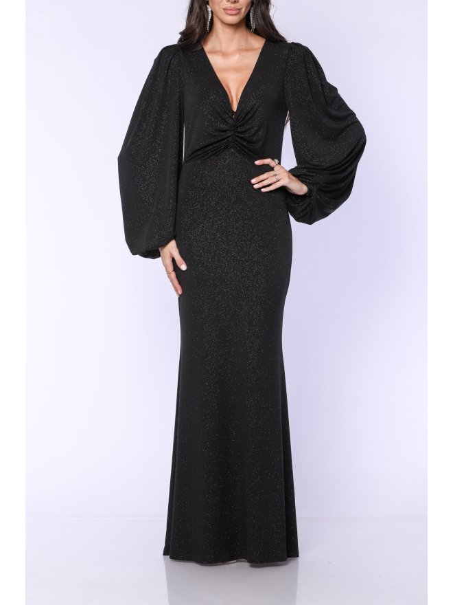 TGH COSMOGONY PUFFED SLEEVES MAXI DRESS