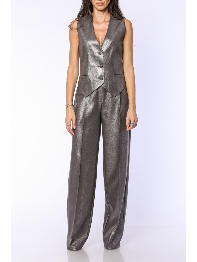 TGH MANHATTAN IRIDESCENT SILVER VEST 