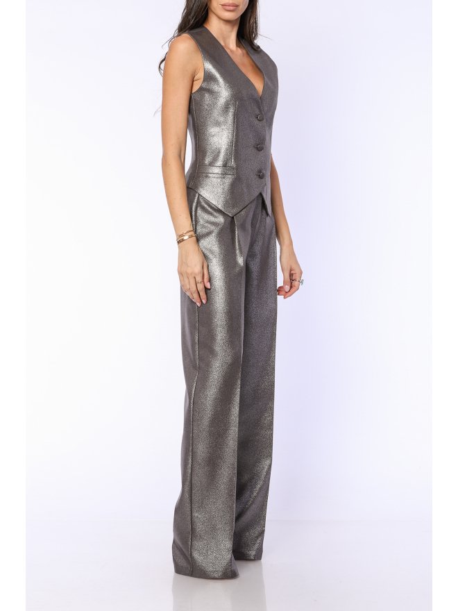 TGH MANHATTAN IRIDESCENT SILVER VEST 