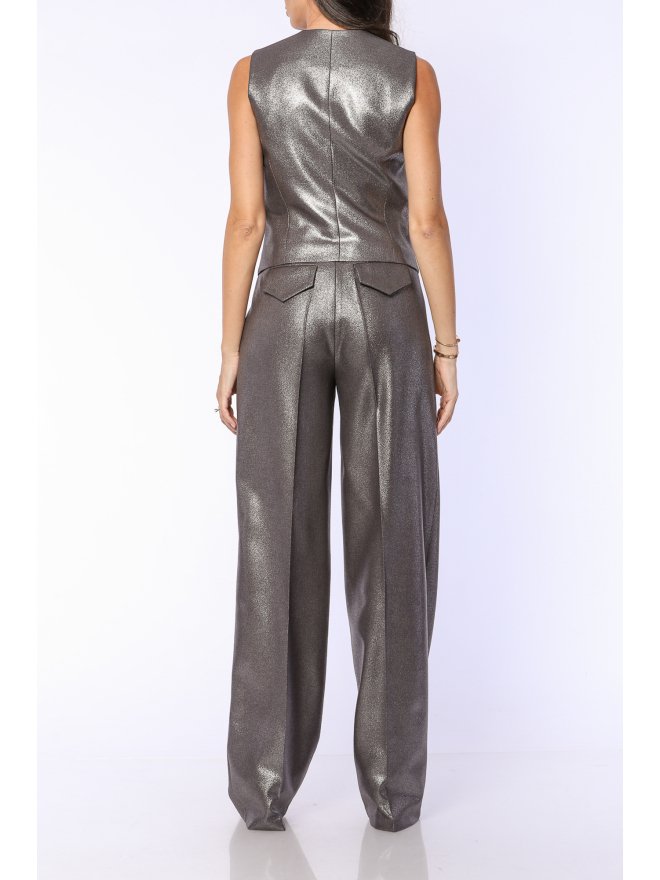 TGH MANHATTAN IRIDESCENT SILVER VEST 