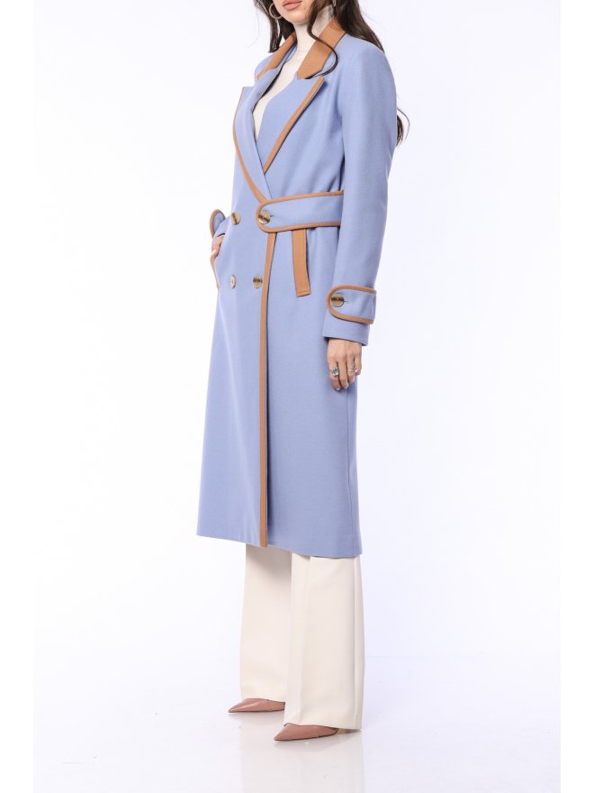 TGH EXQUISITE COLOR BLOCK MIDI COAT