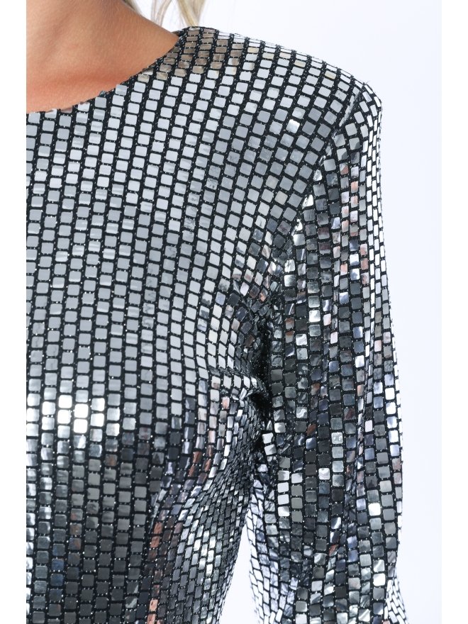 TGH ROCHIE MINI DISCO BALL CU UMERI INALTI