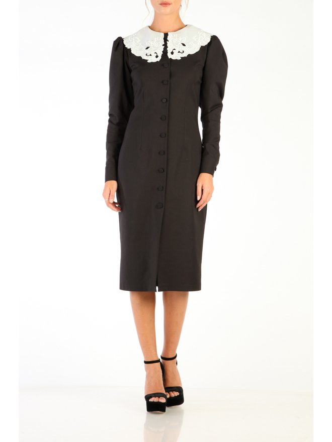 TGH VICTORIAN COLLAR MIDI DRESS