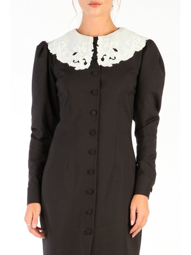 TGH VICTORIAN COLLAR MIDI DRESS