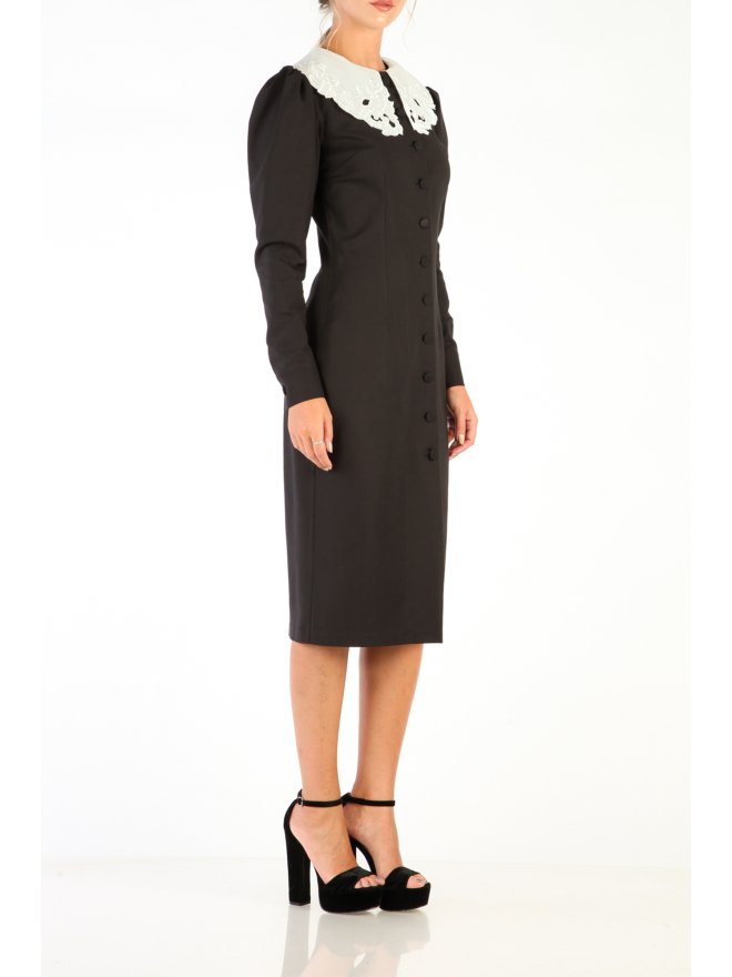 TGH VICTORIAN COLLAR MIDI DRESS