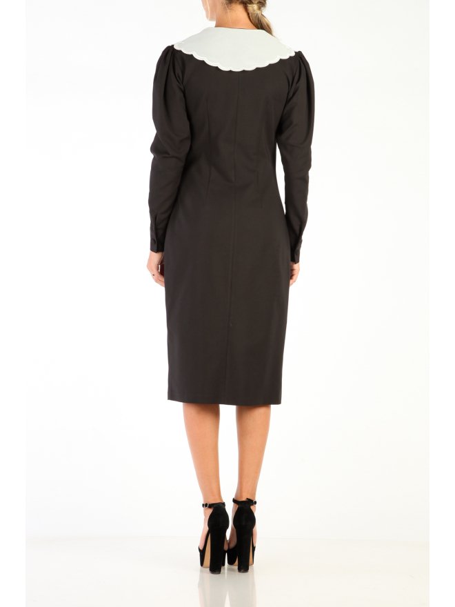 TGH VICTORIAN COLLAR MIDI DRESS