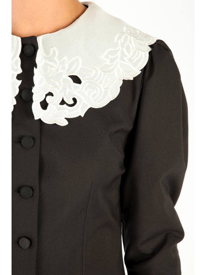 TGH VICTORIAN COLLAR MIDI DRESS