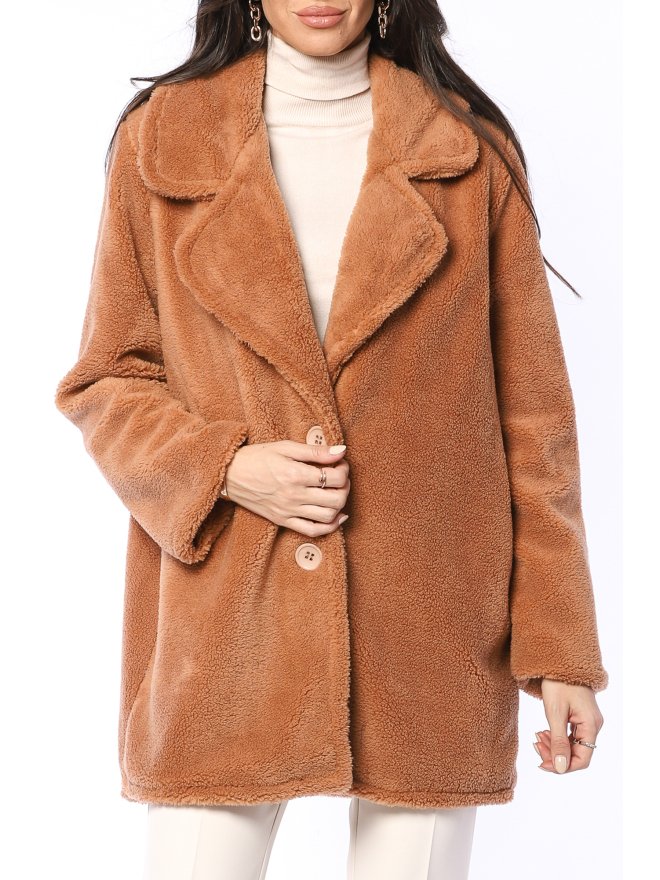 TGH WINTER ESSENTIAL TEDDY SHORT COAT