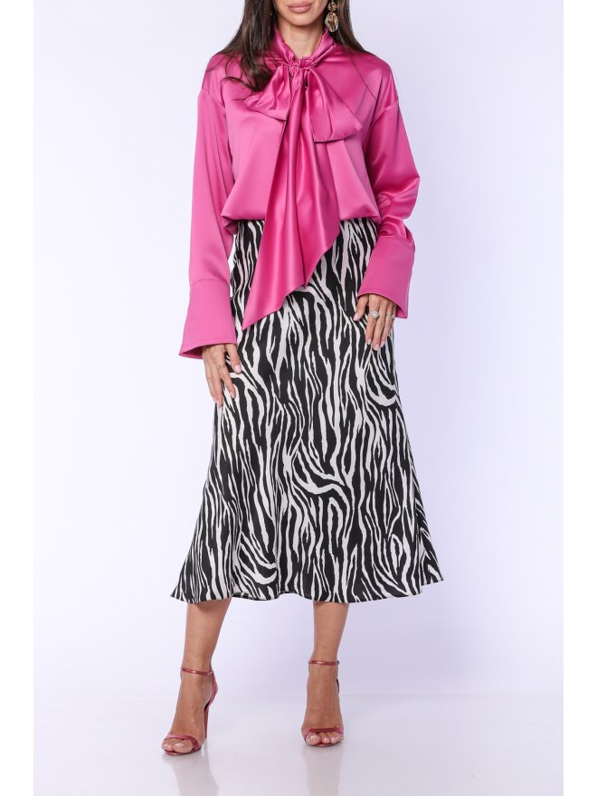 TGH SATIN FANCY MIDI SKIRT